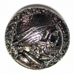 Skull soldato distintivo in metallo fuso