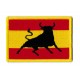 Patche écusson drapeau Espagne taureau