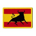 Aufnäher Patch Flagge Bügelbild Spanien Stier