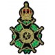 Patche écusson médaille royale dorée patch