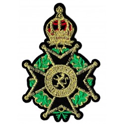 Patche écusson médaille royale dorée patch