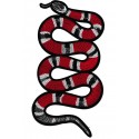 Aufnäher groß Patch Bügelbild Schlangen-Türklingel