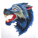 Parche trasero grande Lobo Azul
