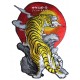 Toppa grande termoadesiva Paesaggio tigre