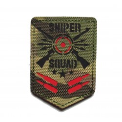 parche Sniper squad PVC camuflaje