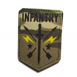 parche Infantry PVC camuflaje