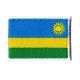 Parche bandera pequeño termoadhesivo Ruanda