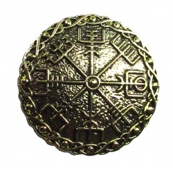 Vegvisir Viking Metal Brooch