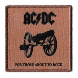 AC DC Canon toppa ufficiale intrecciata patch