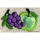 Toppa  termoadesiva frutta uva mela