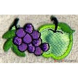 Iron-on Patch fruits apple grapes