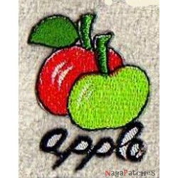 Parche termoadhesivo frutas manzana