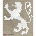 Iron-on Back Patch medieval Lion